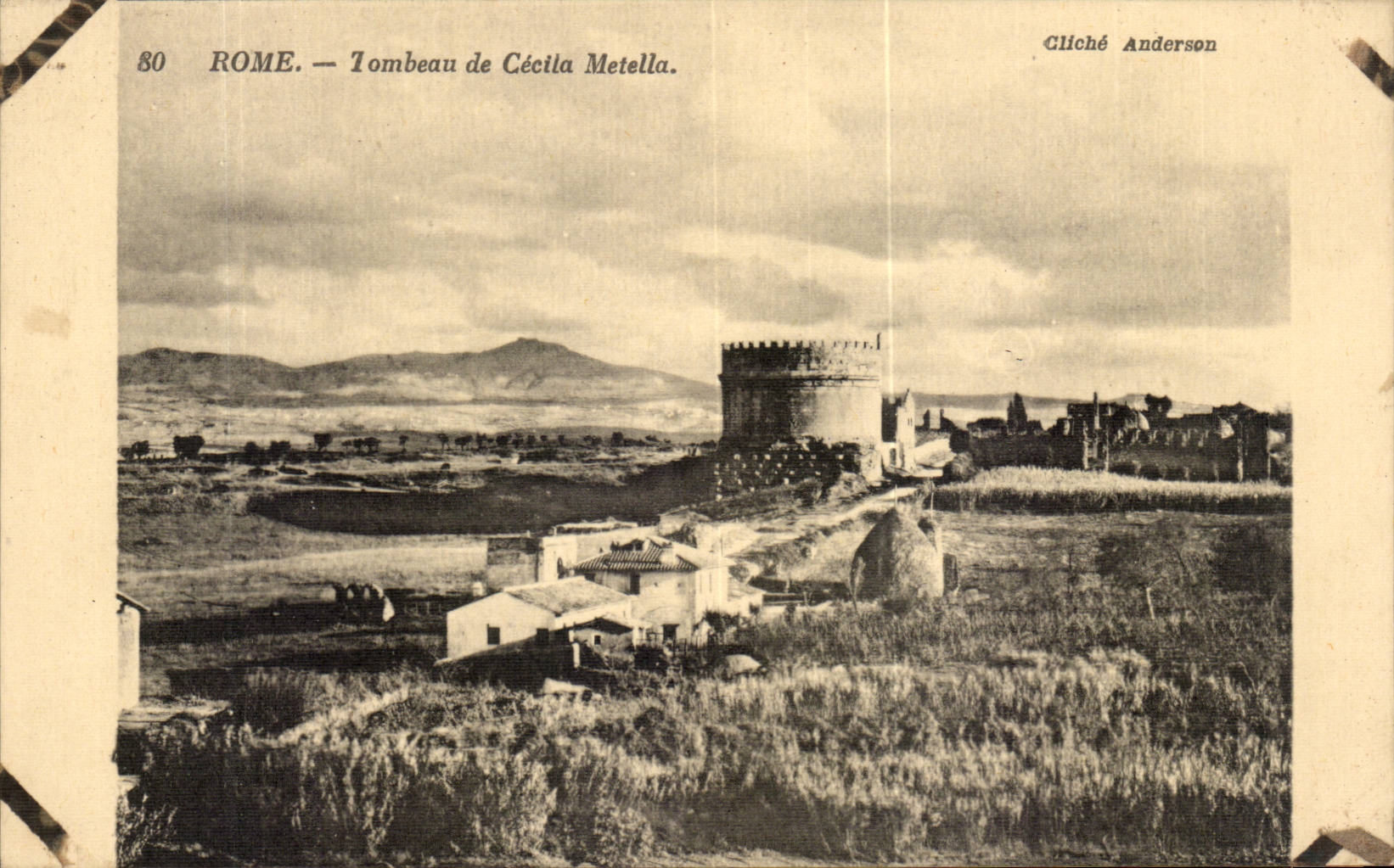 Italie Italia Rome CPA Tombeau de Cecilia Metella