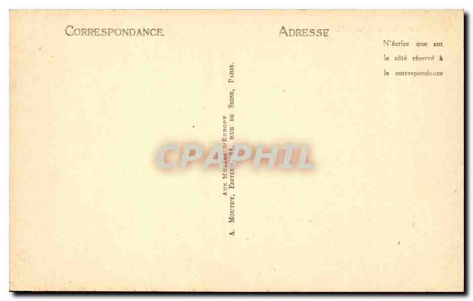 Italie Italia Rome CPA Tombeau de Cecilia Metella — Rückseite