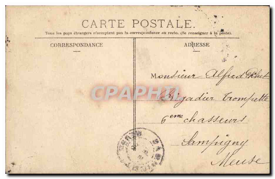 CPA Fantaisie Femme — Rückseite