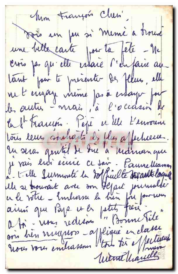 CPA Fantaisie Enfants Bonne fete — Rückseite