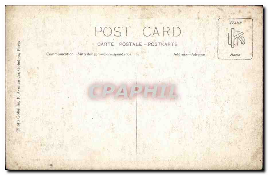 CARTE PHOTO Enfants — Verso