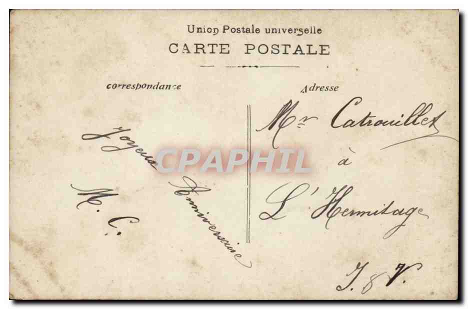 CPA Fantaisie Enfant Joyeux anniversaire — Rückseite