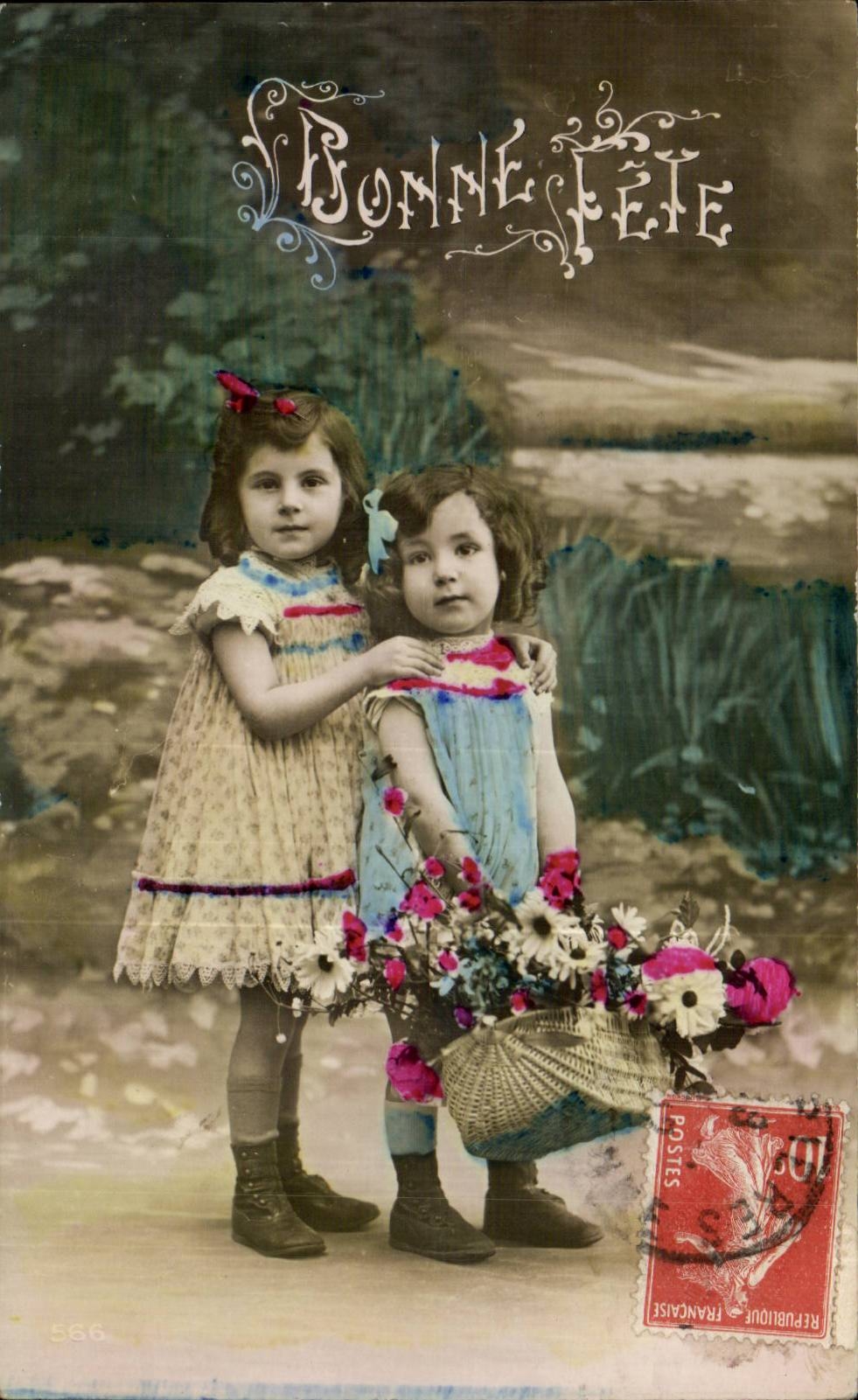 CPA Fantaisie Enfants Bonne fete