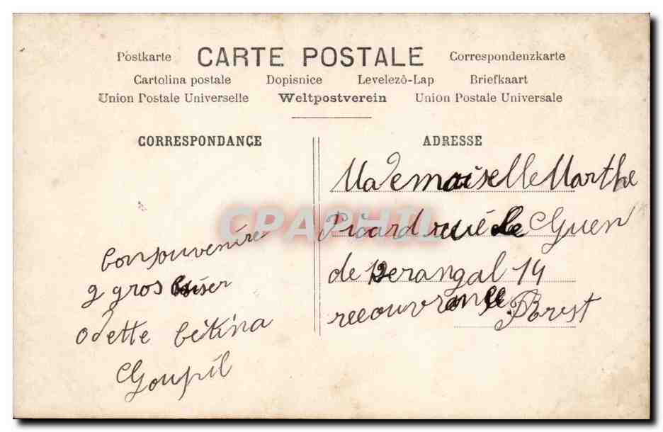 CPA Fantaisie Enfants  — Rückseite