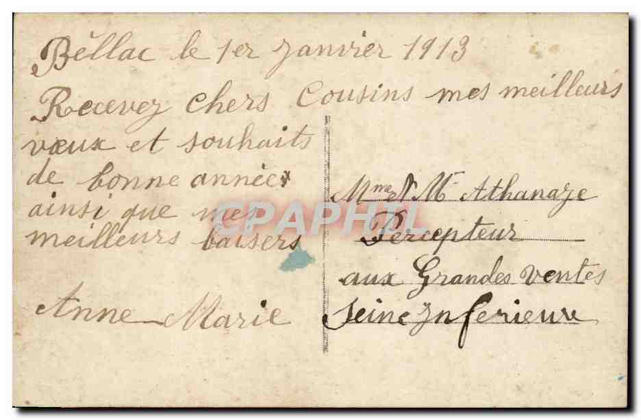 CPA Fantaisie Enfant — Rückseite
