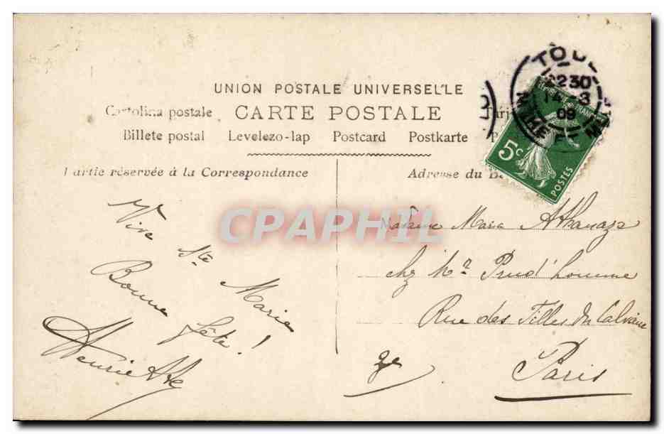 CPA Fantaisie Enfants — Verso