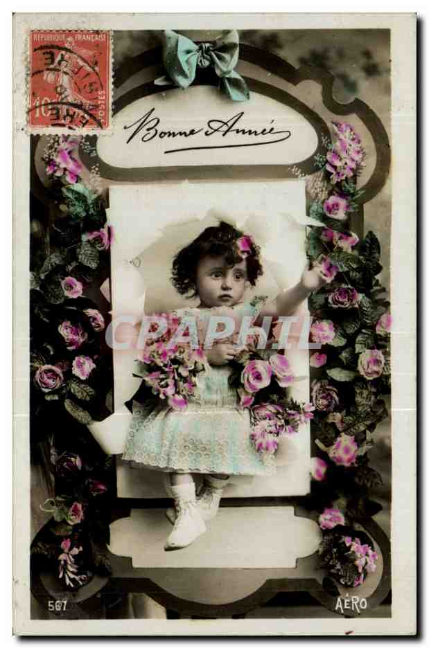 CPA Fantaisie Enfant Bonne annee