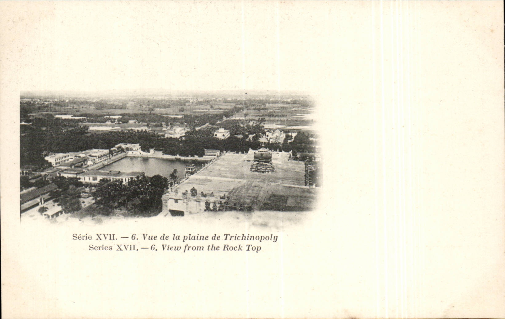 CPA Inde India Vue de la plaine de TRichinopoly