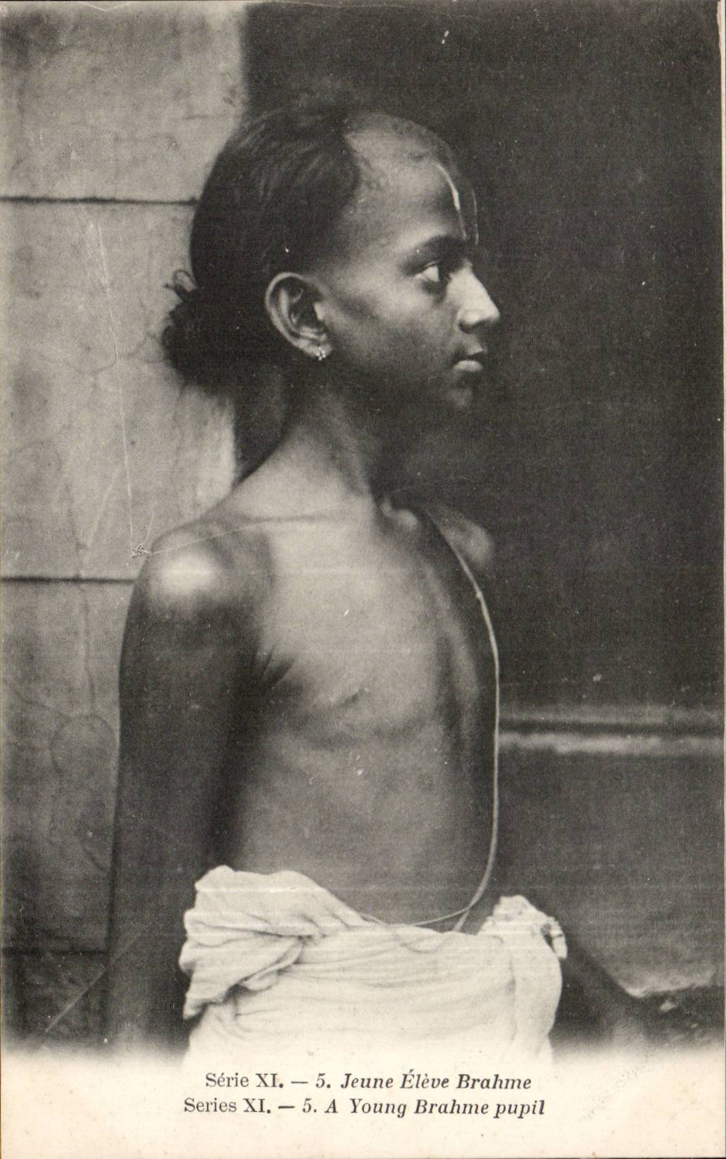 CPA Inde India Jeune fille Brahme