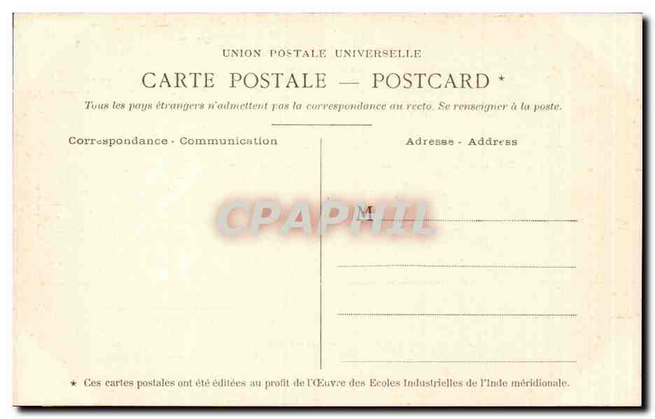 CPA Inde India Jeune fille Brahme — Rückseite