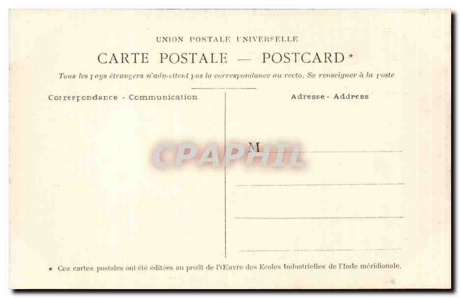 CPA Inde India Princesse Hindoue — Rückseite