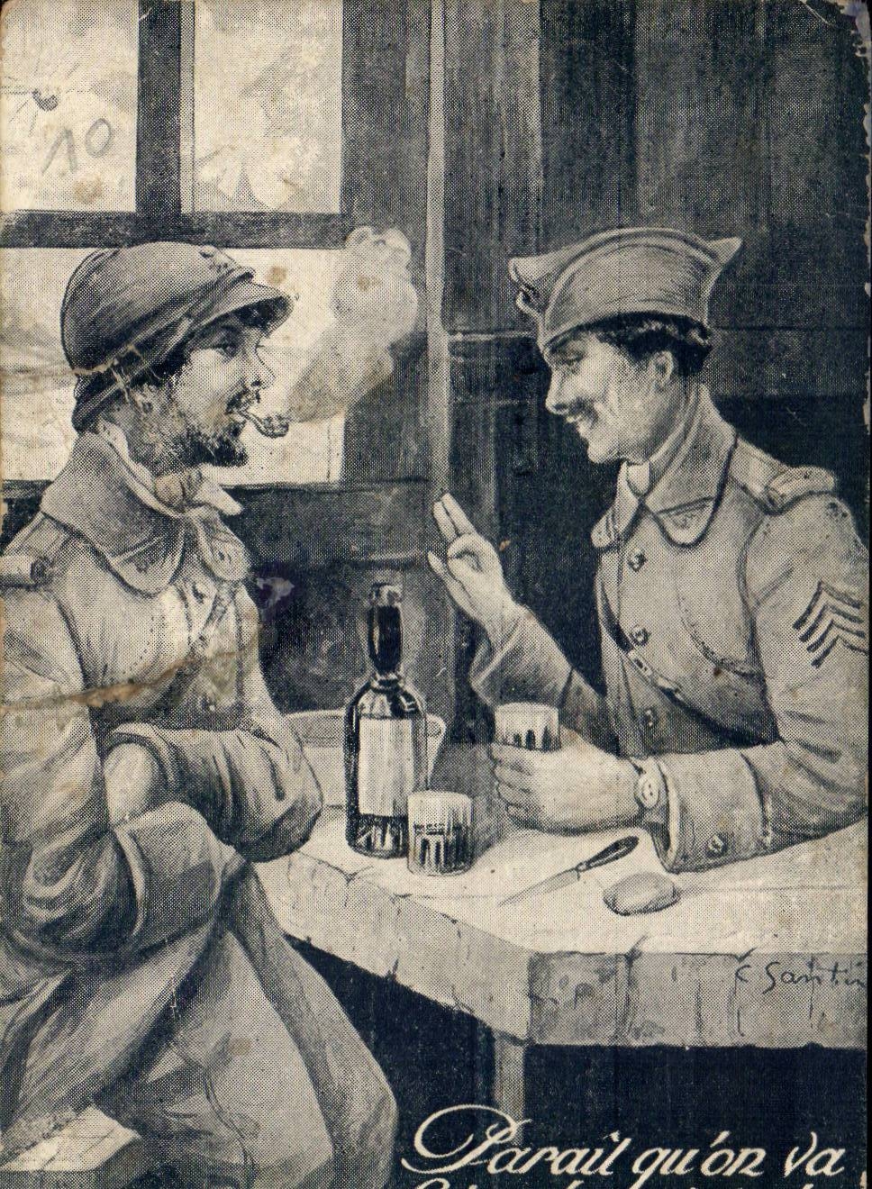 CPA Soldats militaria