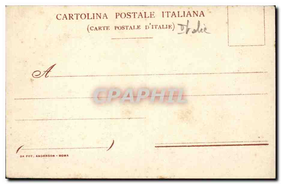 CPA Italie Italia Roma Fontana Paolina — Rückseite
