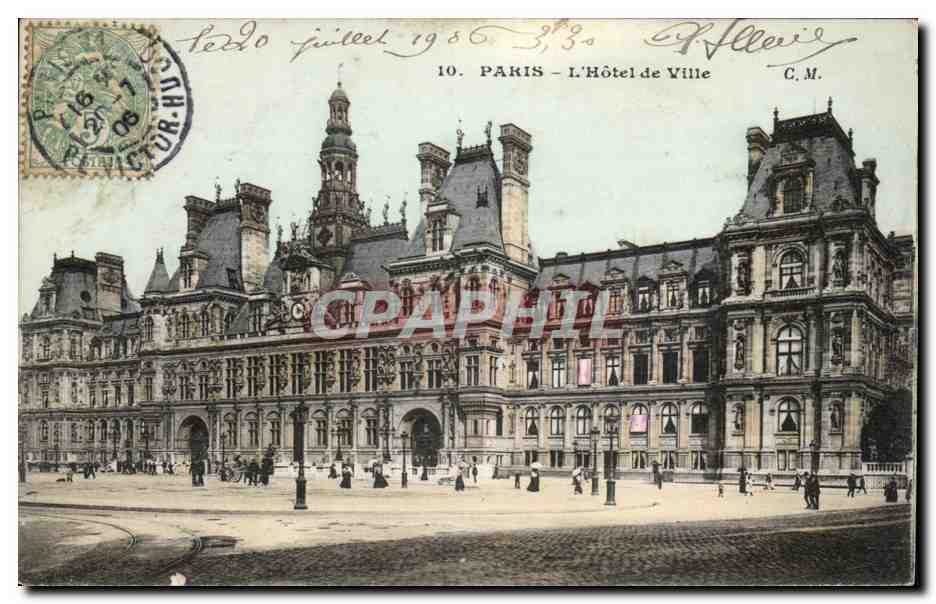Paris CPa Hotel de ville