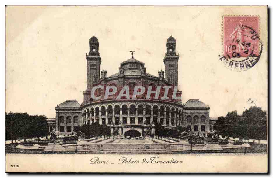 Paris CPA Palais du Trocadero