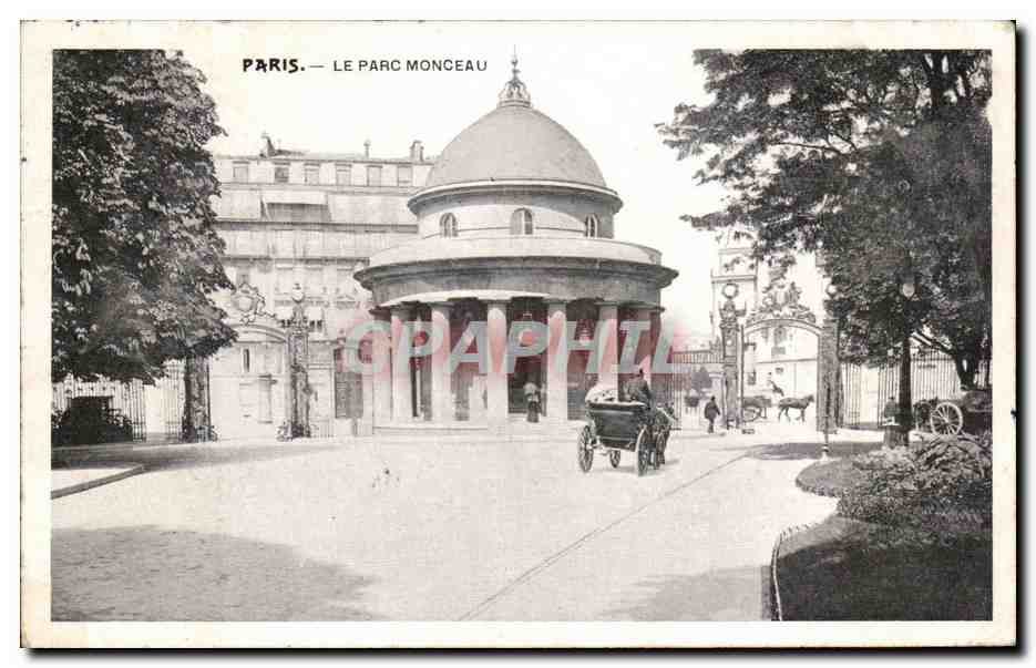 Paris CPA Le parc Monceau