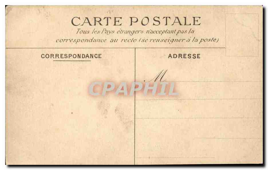 Paris CPA Jardin des Tuileries Entree sur la place de la concorde — Verso