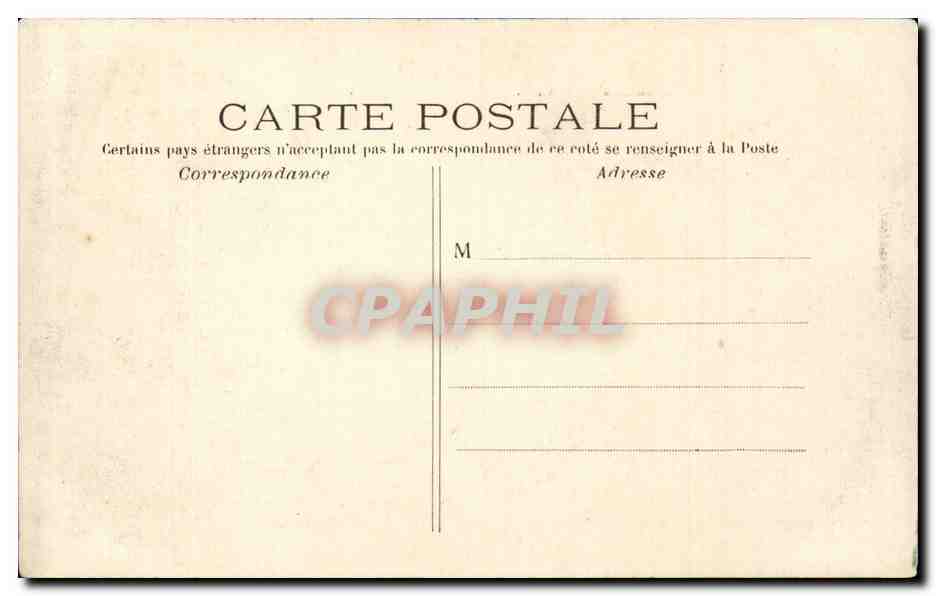 Paris CPA Bois de boulogne La cascade — Rückseite