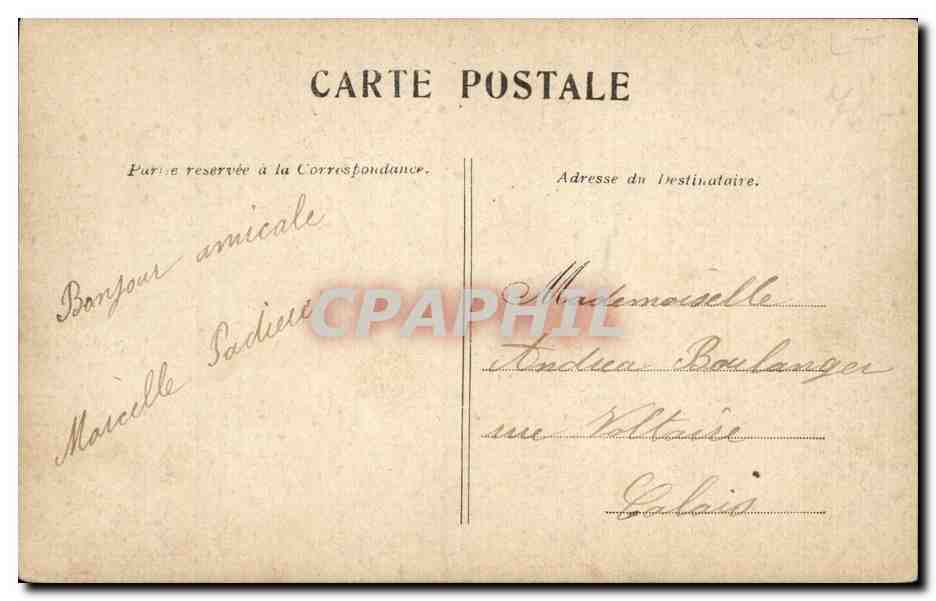 Paris CPA Moulin rouge redmill — Verso