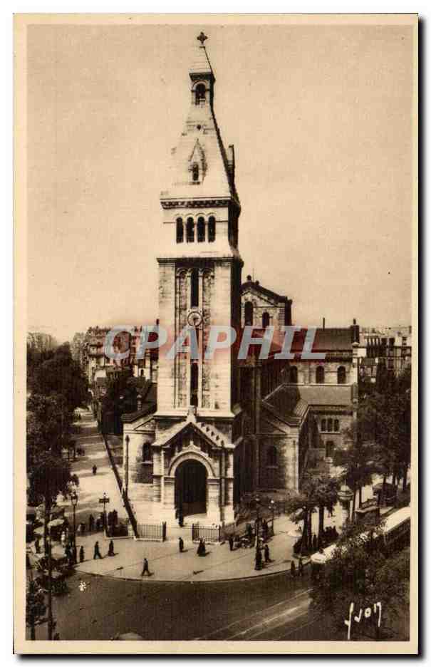 Paris CPA Eglise St pierre de Montrouge