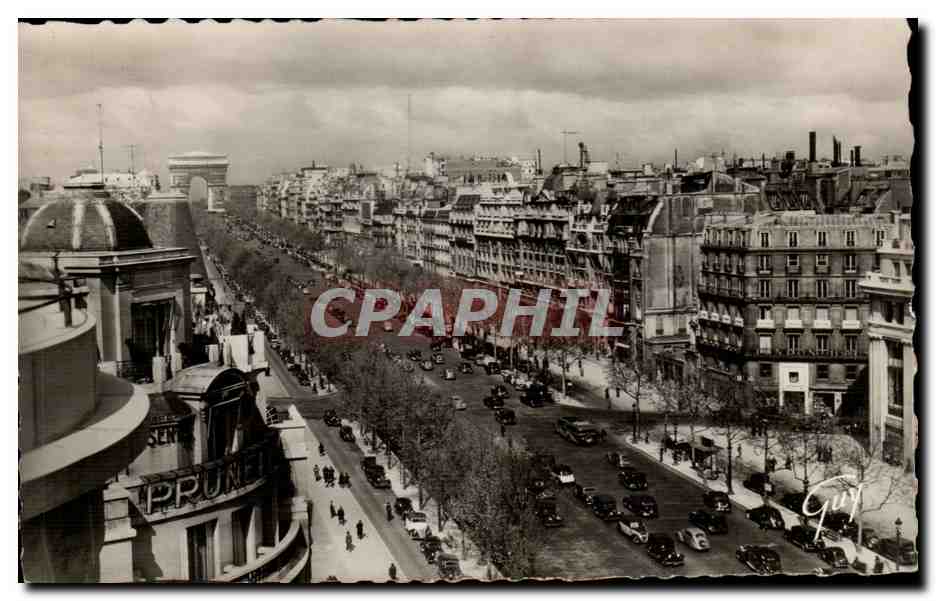 Paris CPA Avenue des Champs Elysees