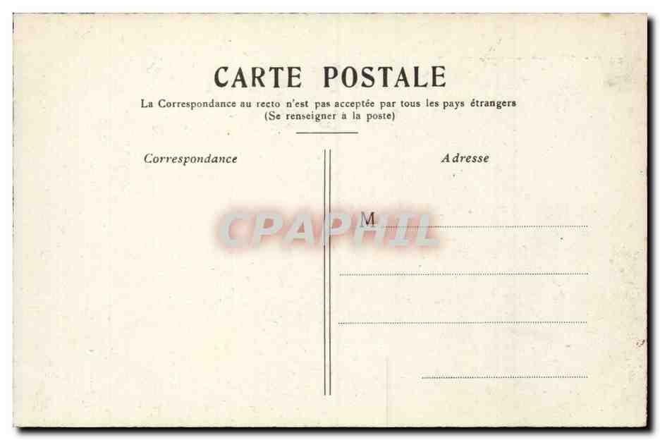 Paris CPA Le petit palais — Verso