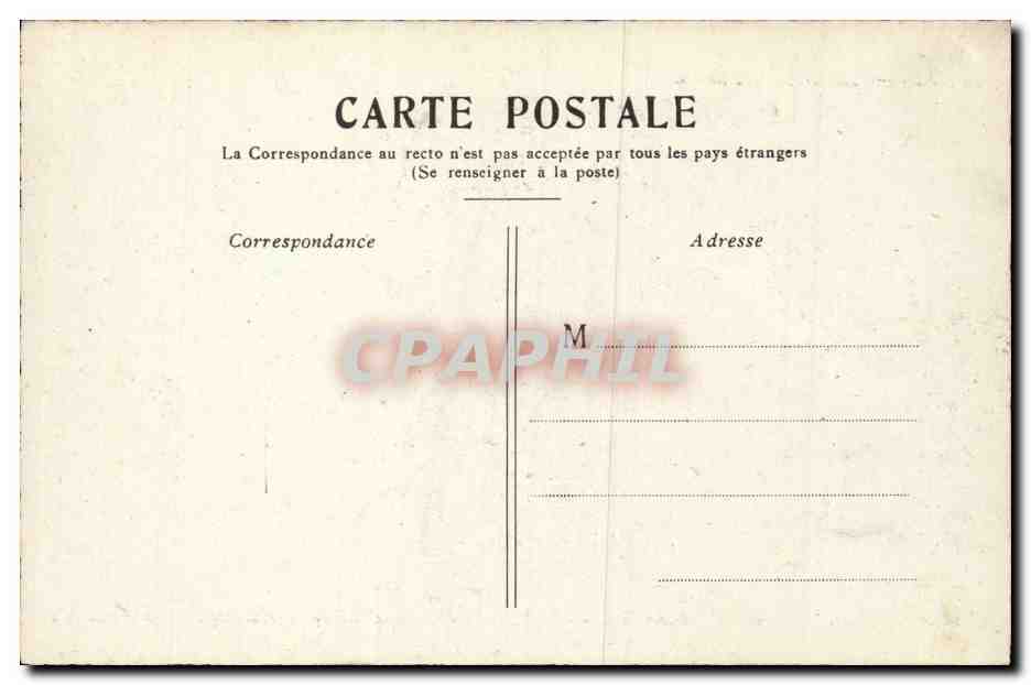 Paris CPA Le grand palais — Verso