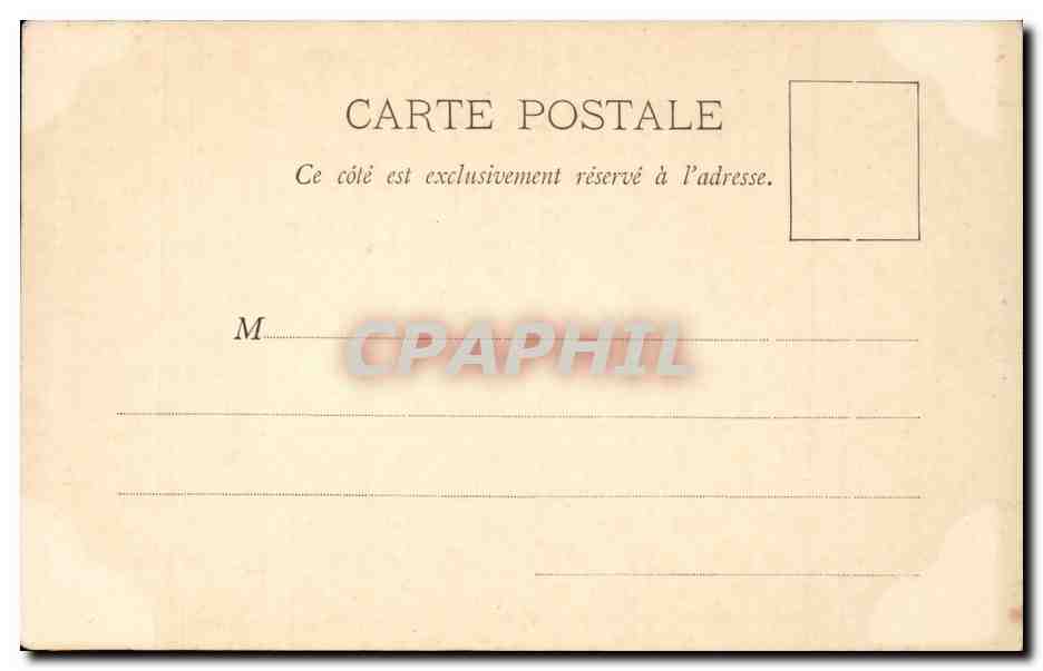 Paris CPA La rue Soufflot et le Pantheon — Verso