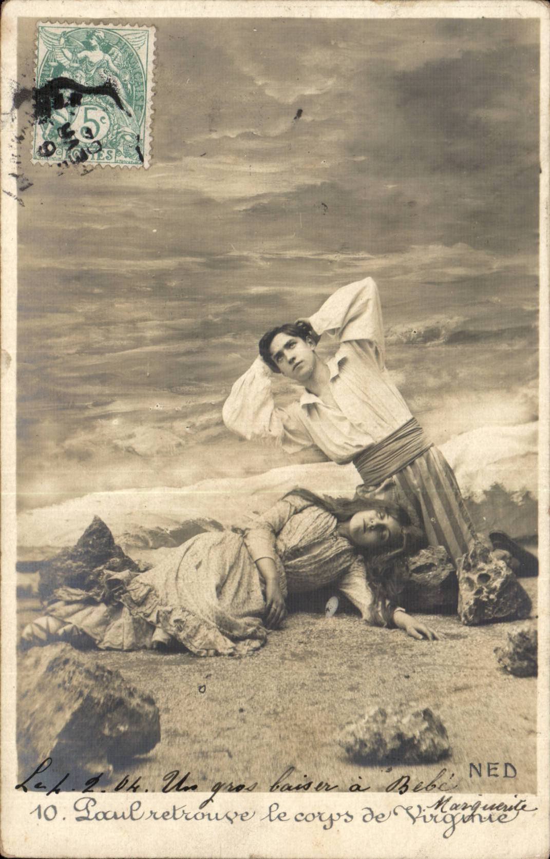 Paul retrouve le corps de Virginie — scène de tragédie — NED