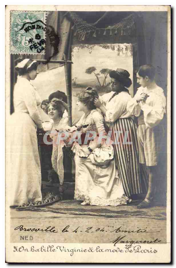 Séance de coiffure — Marguerite à la mode de Paris — NED