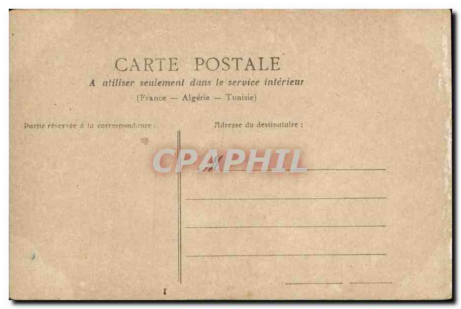 CPA Fantaisie Femme Heureux jour Eventail — Verso