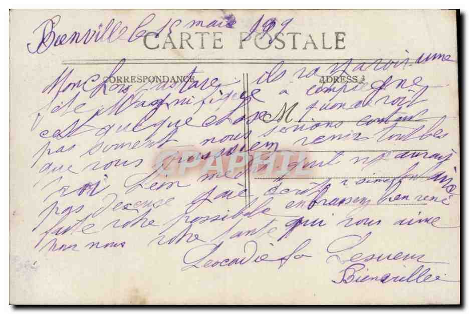 CPA Fantaisie Enfant — Rückseite