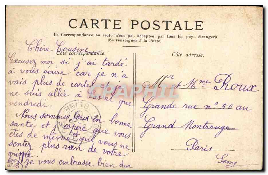 CPA FAntaisie Enfant — Verso