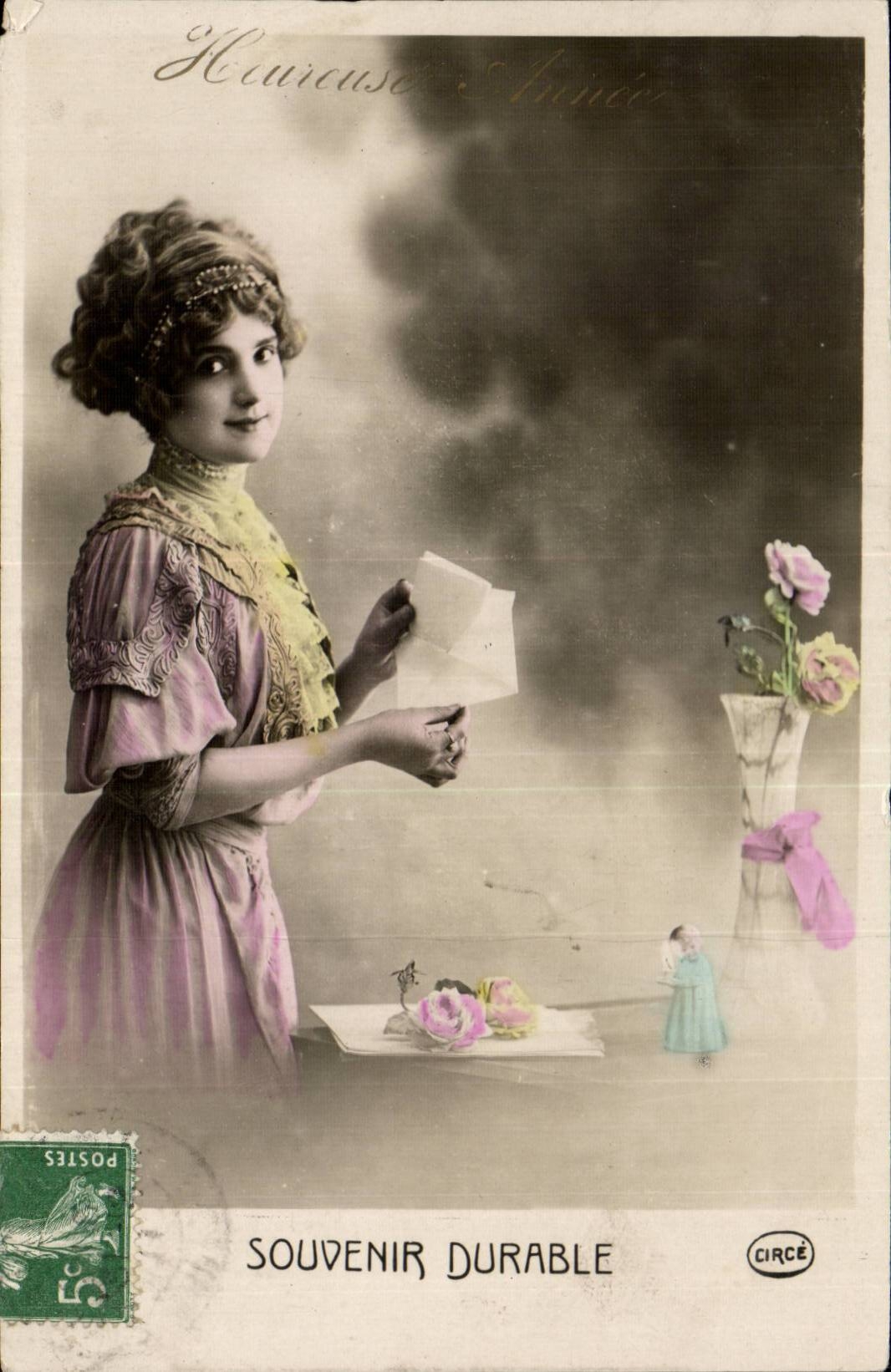 CPA FAntaisie Femme