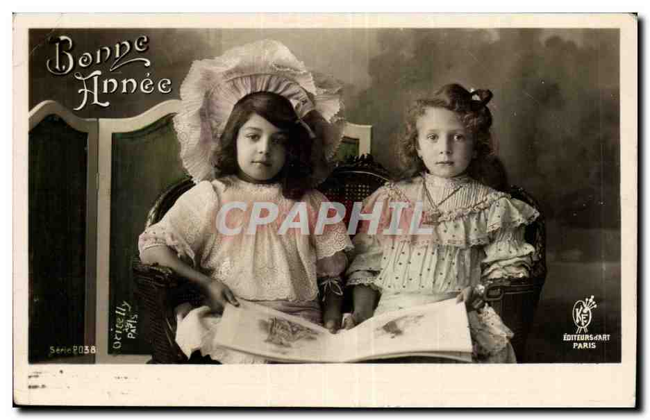 CPA FAntaisie Enfants Bonne annee