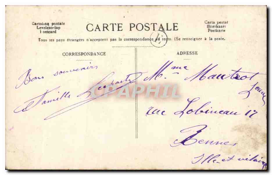 CPA FAntaisie Joyeuse fete Enfant — Rückseite