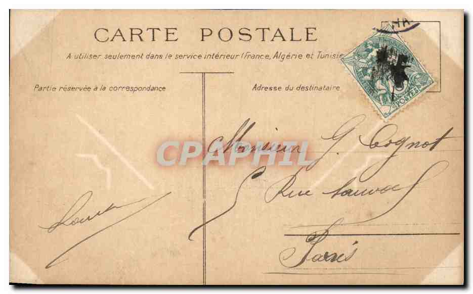 CPA Fantaisie Femme la romance — Rückseite