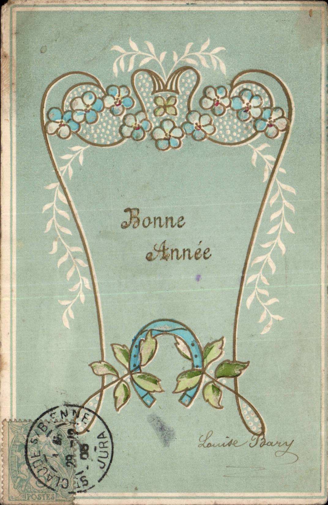 CPA Fantaisie Bonne annee