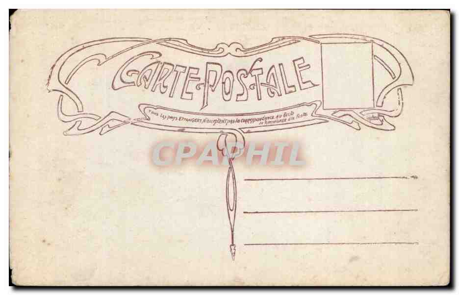 CPA Fantaisie Femme — Rückseite