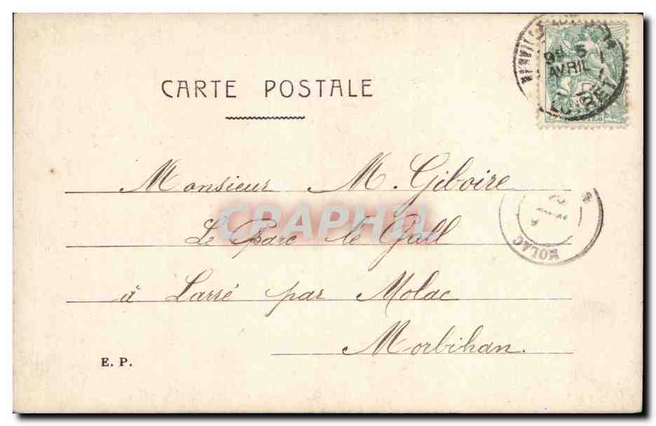 CPA Fantaisie Femme — Rückseite
