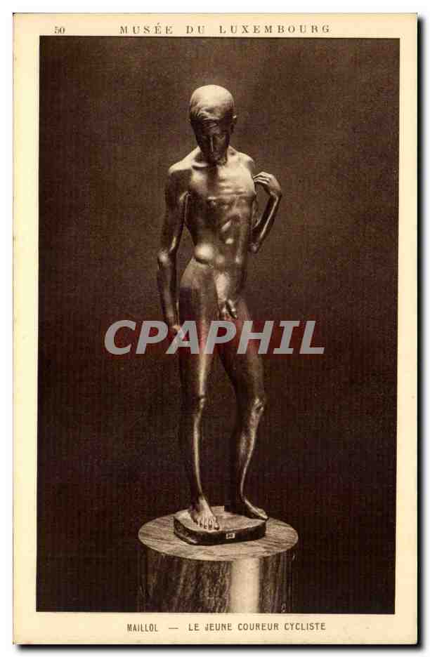 Musée du Luxembourg — Sculpture de Maillol : Le Jeune Coureur Cycliste — Édition Braun & Cie, Paris