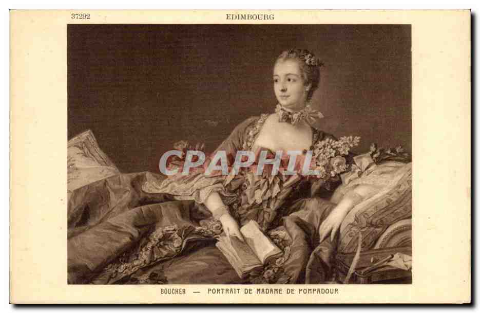 CPA Edinbourg Boucher Portrait de madame de Pompadour