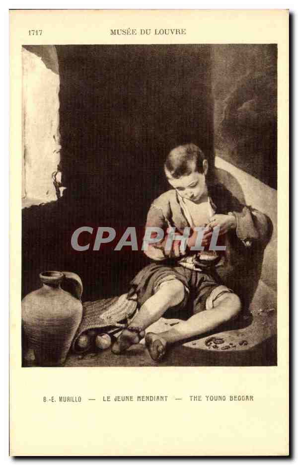 CPA Musee du Louvre Murillo Le jeune mendiant 