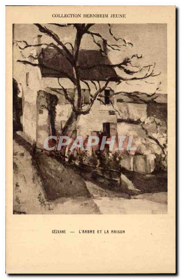 CPA Collection Bernheim Jeune Cezanne L'arbre et la maison