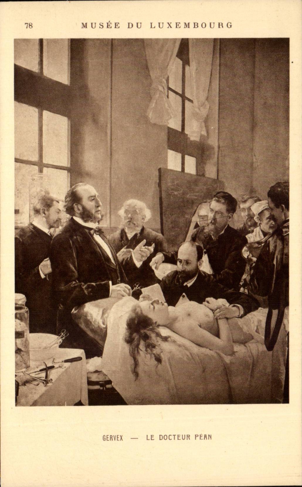 CPA Musee du Luxembourg Gervex Le docteur Pean