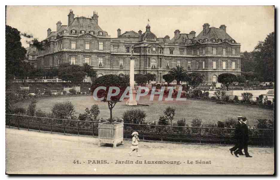 Paris CPA Jardin du Luxembourg Le Senat