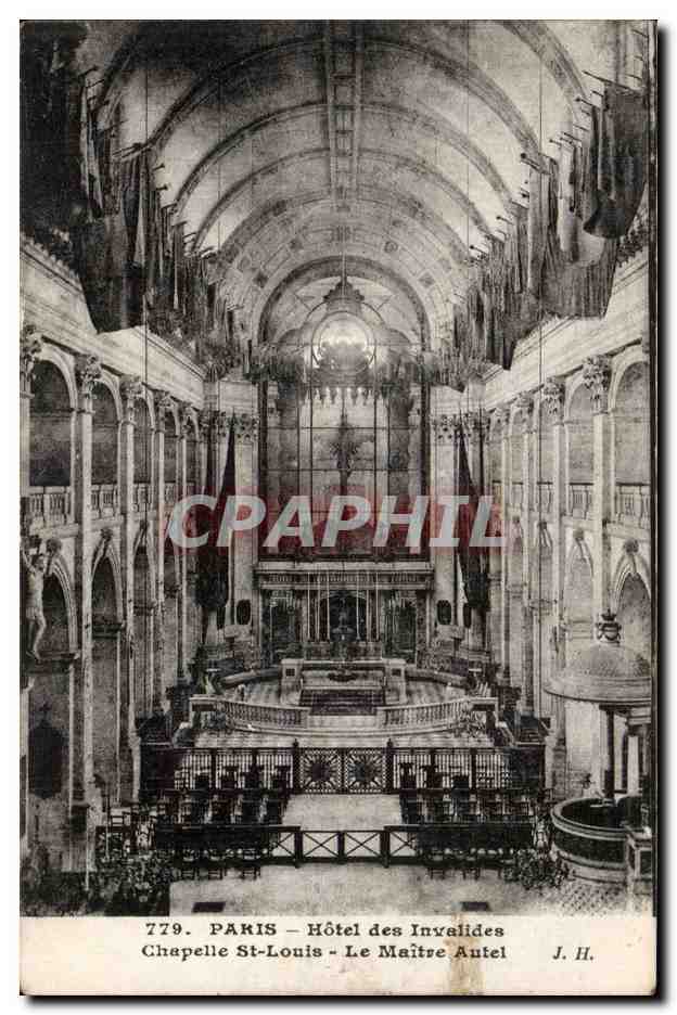 Paris CPA Hotel des invalides Chapelle St Louis Le maitre autel