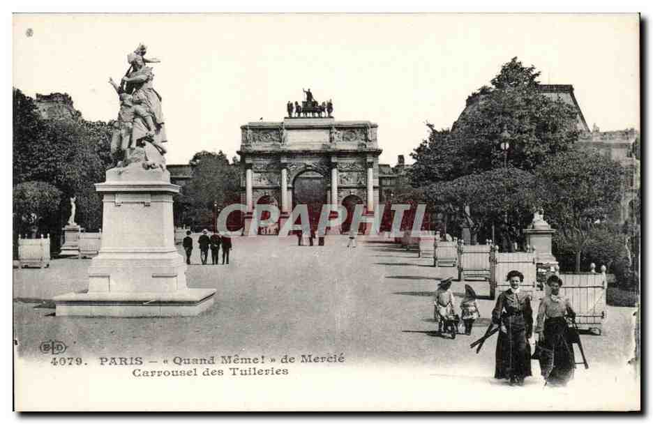 Paris CPA Quand meme de Mercie Carrousel des Tuileries 