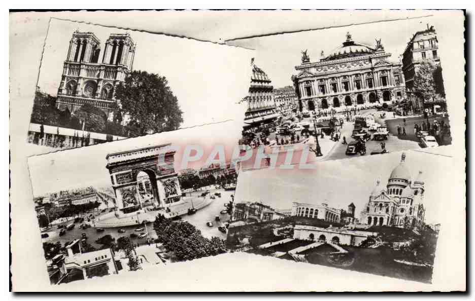Paris CPA Notre Dame Opera Sacre Coeur Montmartre
