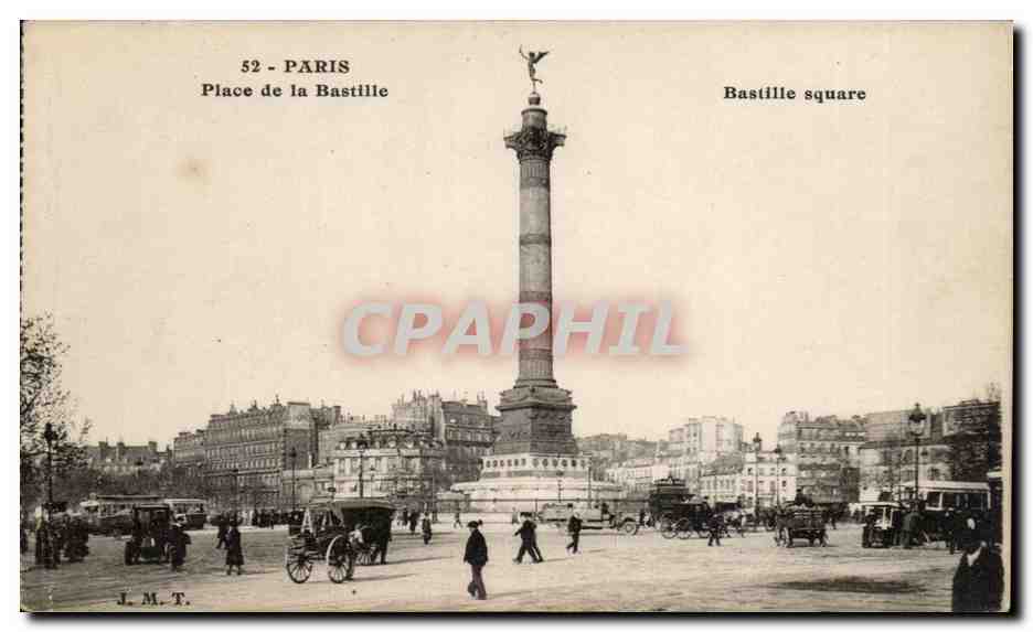 Paris CPA Place de la Bastille